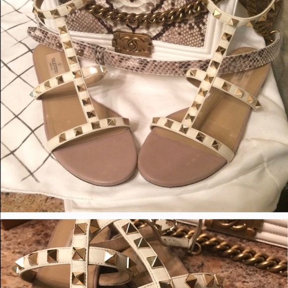 Valentino Rock Stud Sandals - Picture 3 of 8